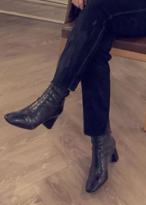 I love the sound of my boots when I walk