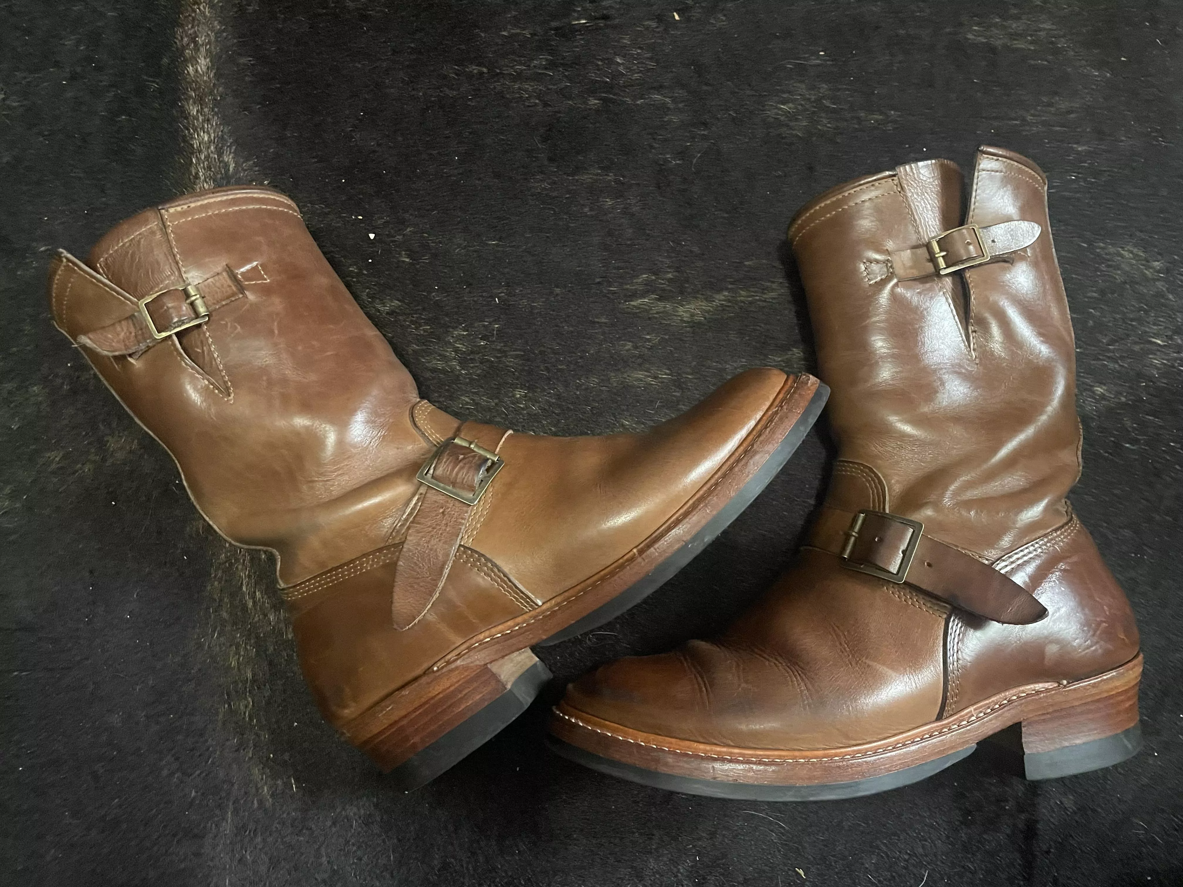 John Lofgren Engineer Boots after Conditioning