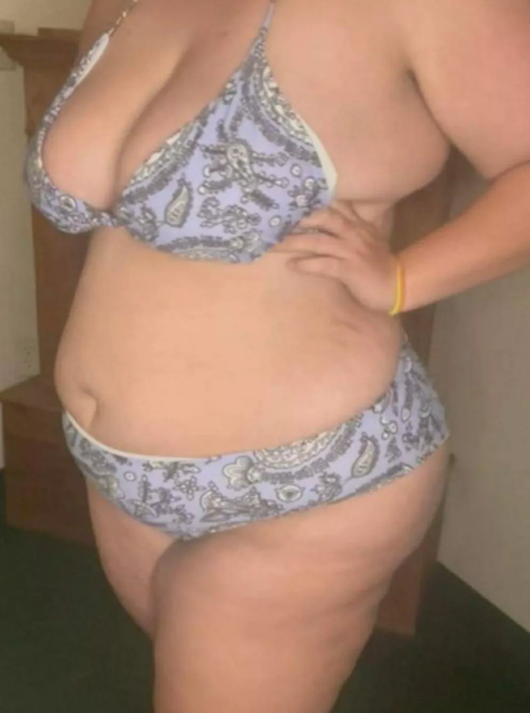 Still a little shy in a two piece. What do you think?