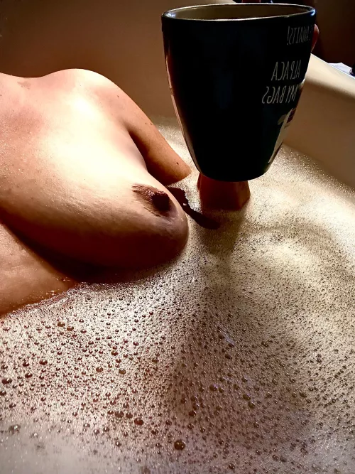 A hot bath and a cup of joe always get the day started out right(F46)