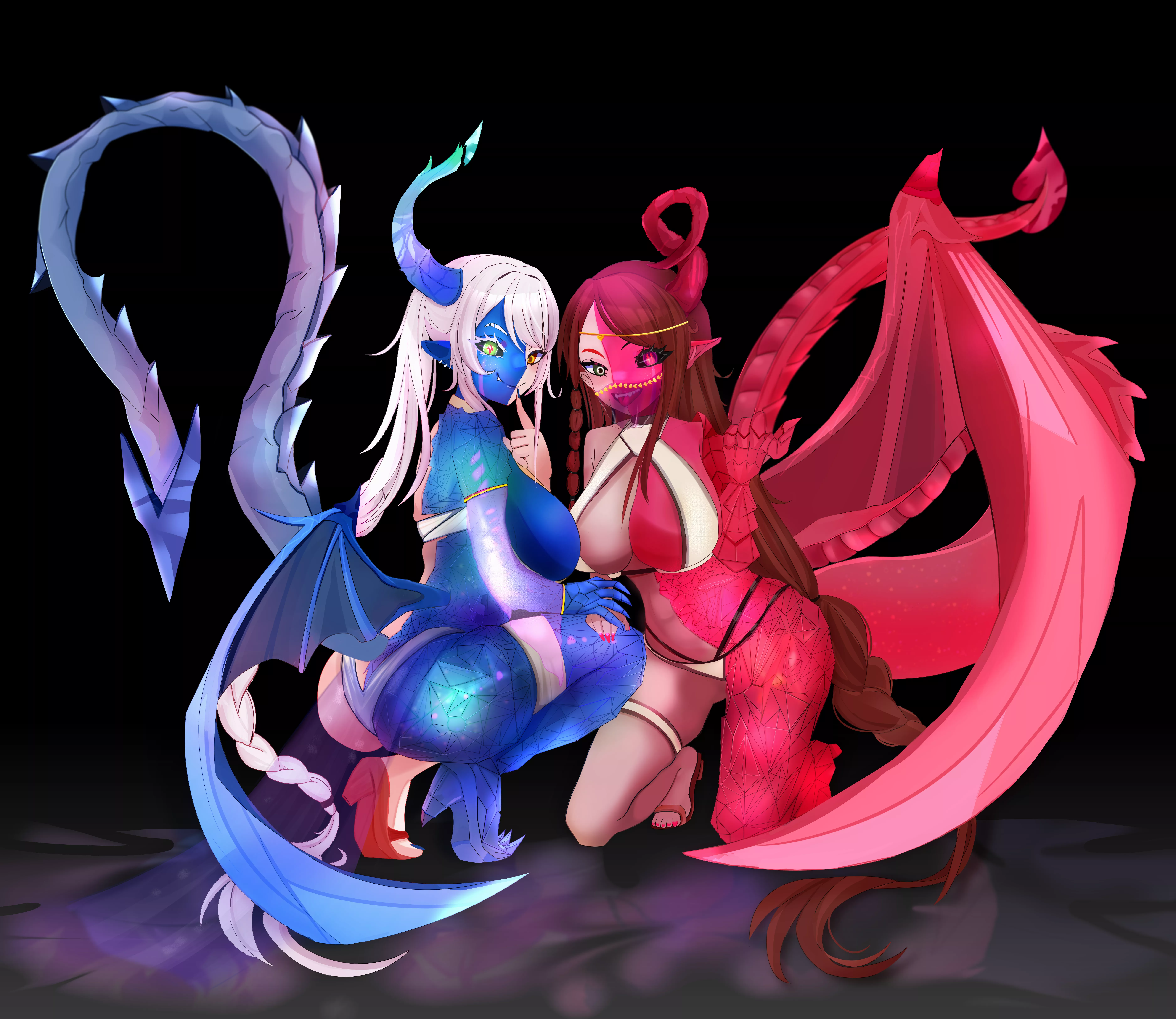 Art by me - Ruby and Sapphire