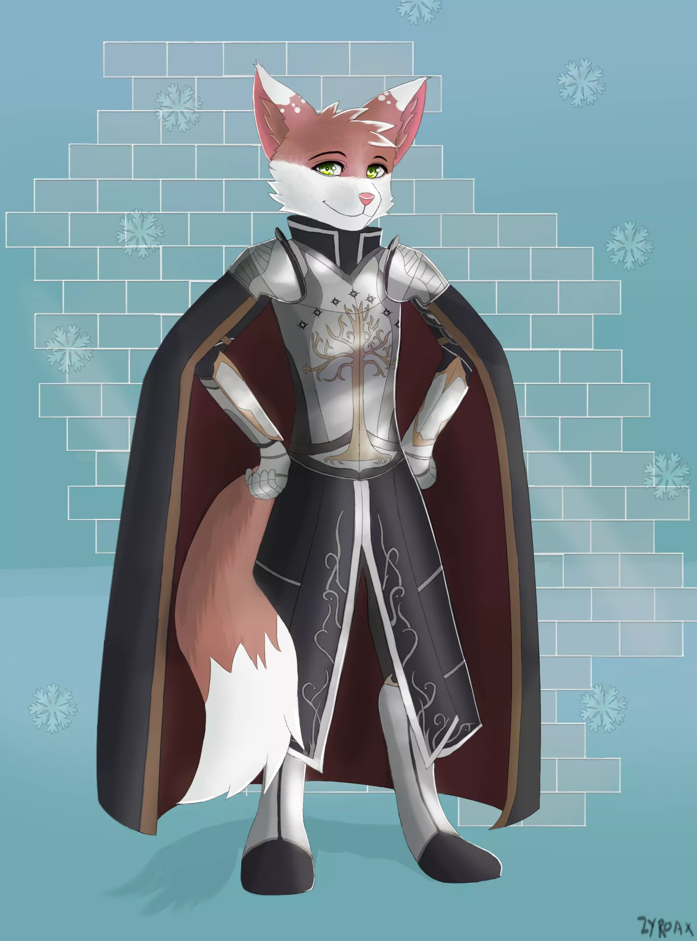 Drawing i did for u/CompetitiveIdeal7976 name of character is Frost