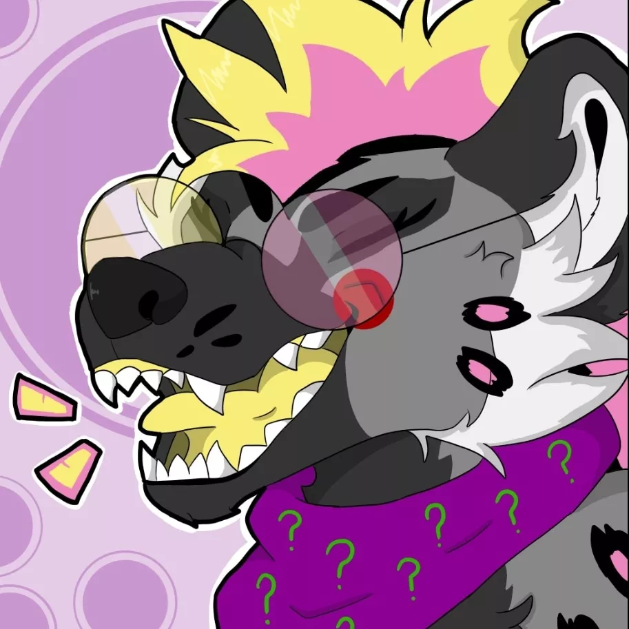 Little art i made of my hyena oc ^^