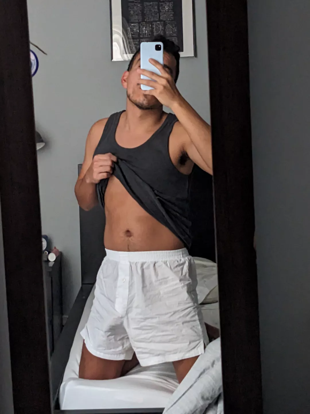 Love the look of white boxers but they're too long. Should I switch back to briefs?