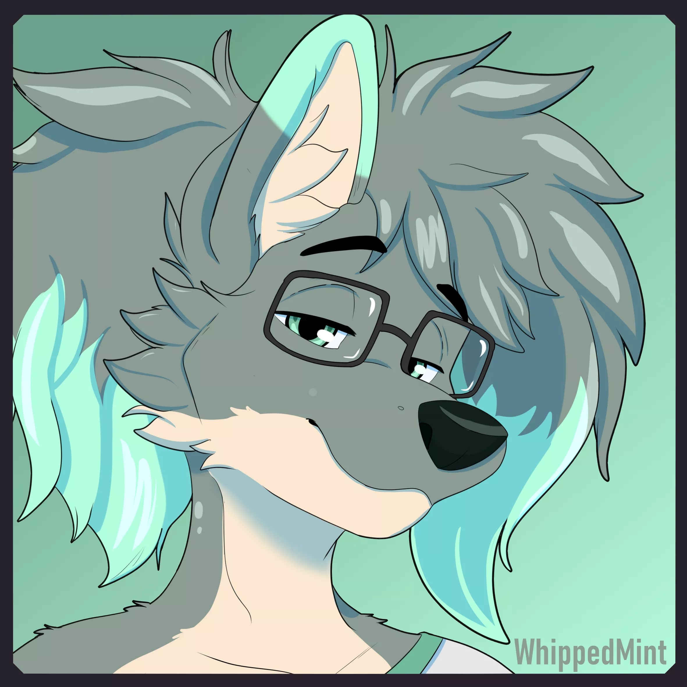 Minty the Wolfy (Art by me)