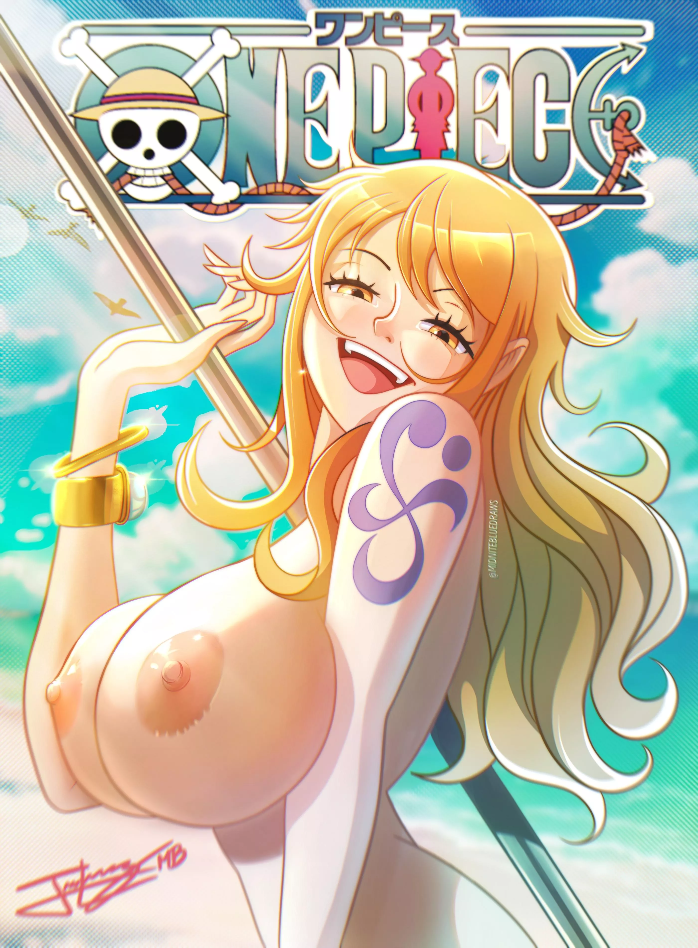 Nami fan art by me (NSFW version 🔞)
