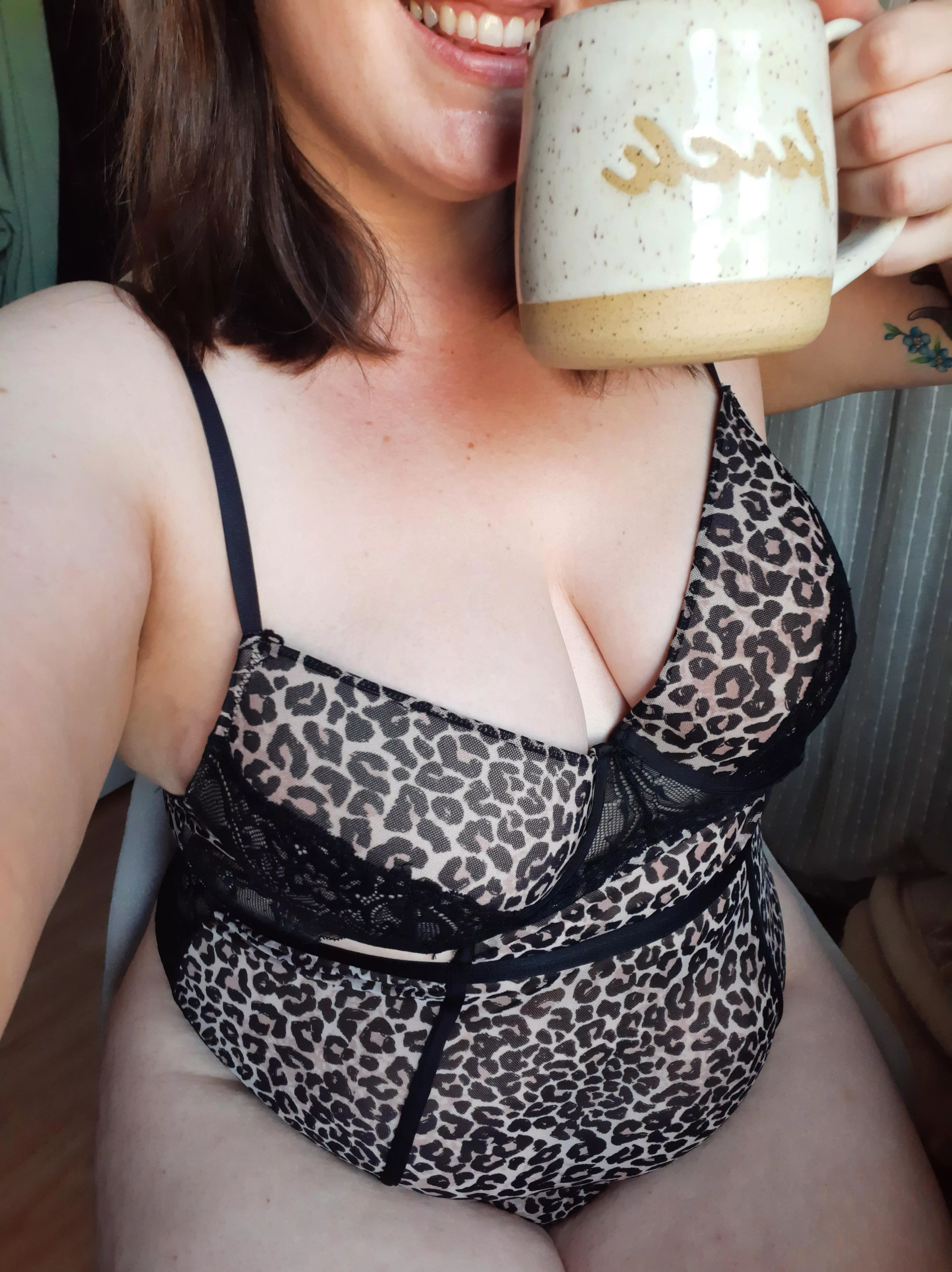 Sad it's Monday, but at least my lingerie looks good