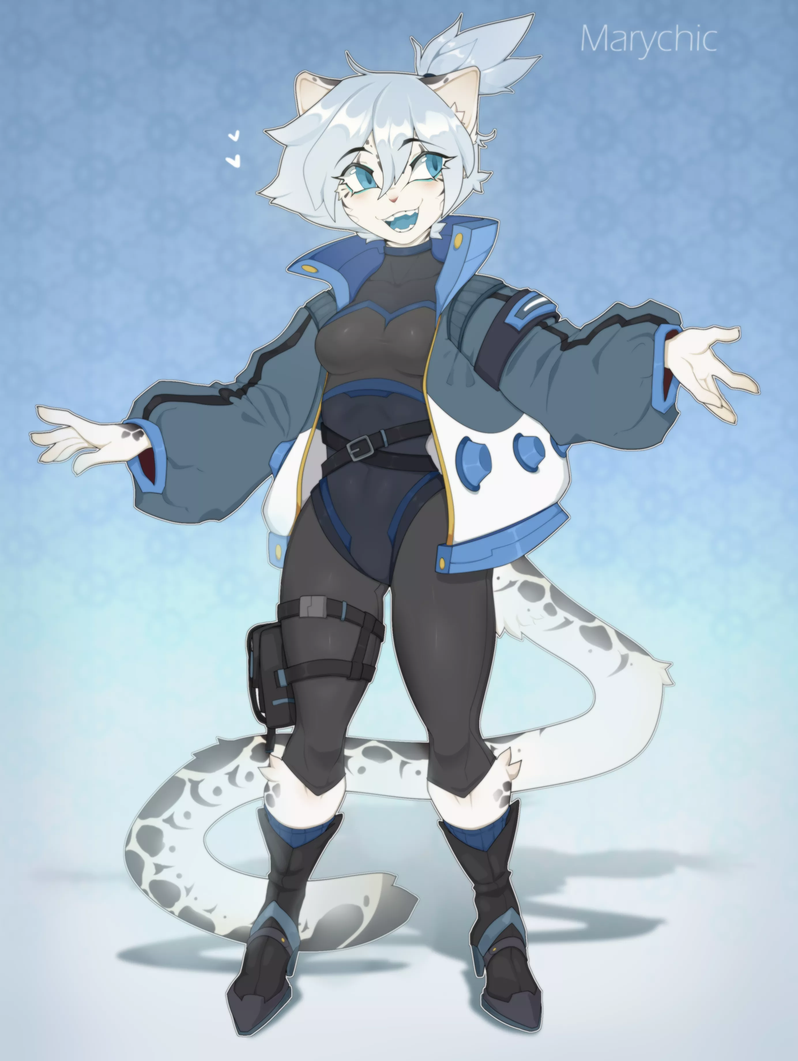 Snow leopard custom adopt (art by me)