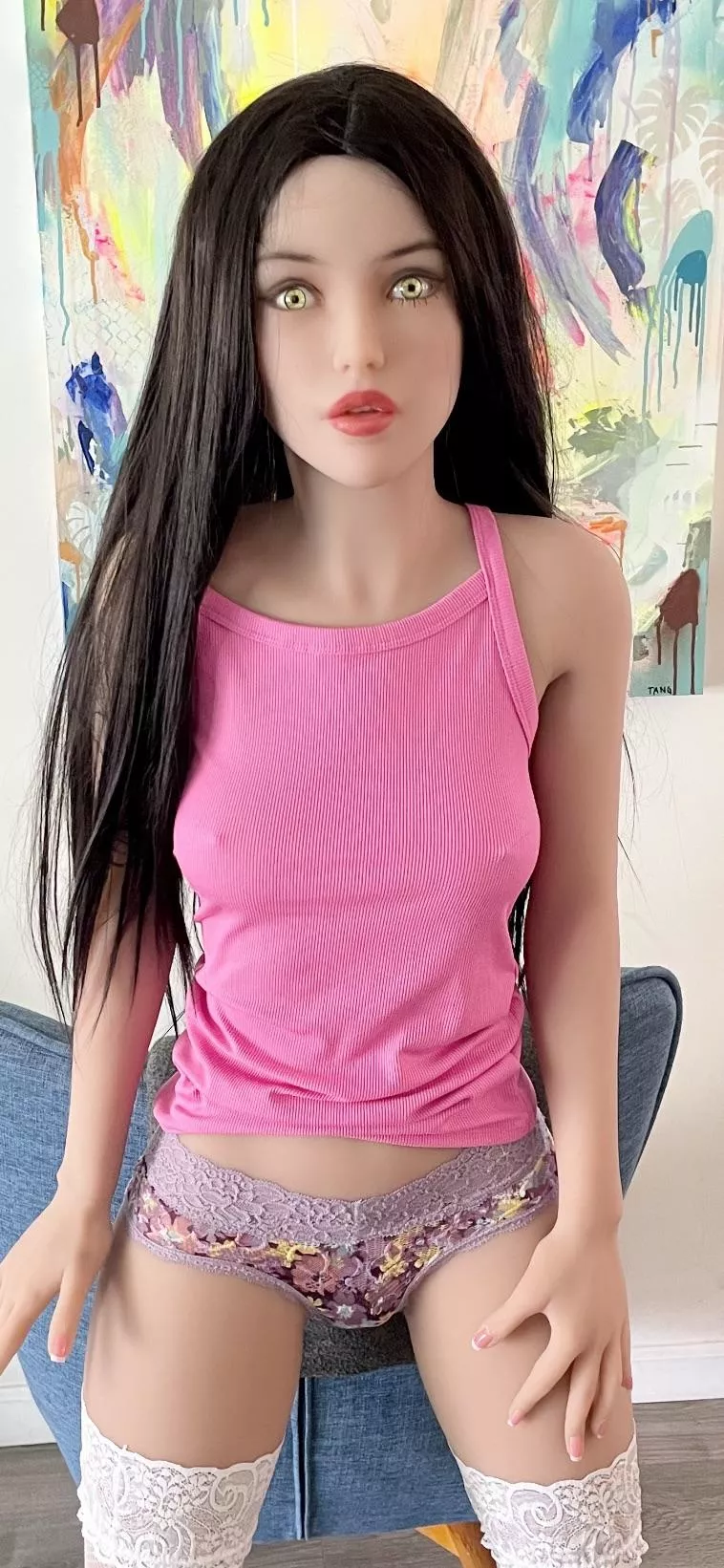 Sunday comfy vibes! Soft panties and tank top!