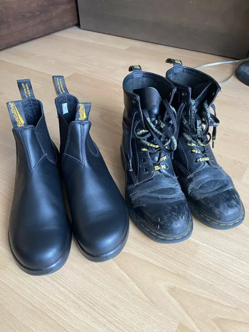 Time to retire the Docs, opted for Blundstones with Vibram sole