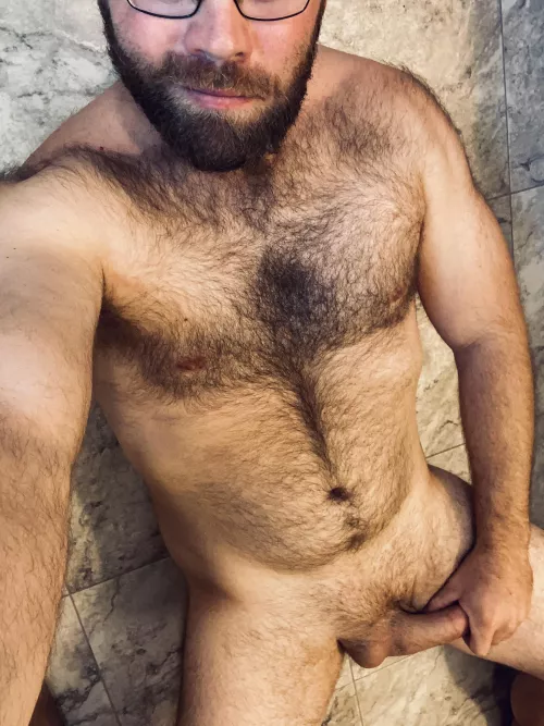 Who needs a place to sit? This 6’5” dadbod has two choices…