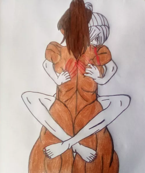 Yuna bitting and Marking Hannah as Hannah fucks her brains out