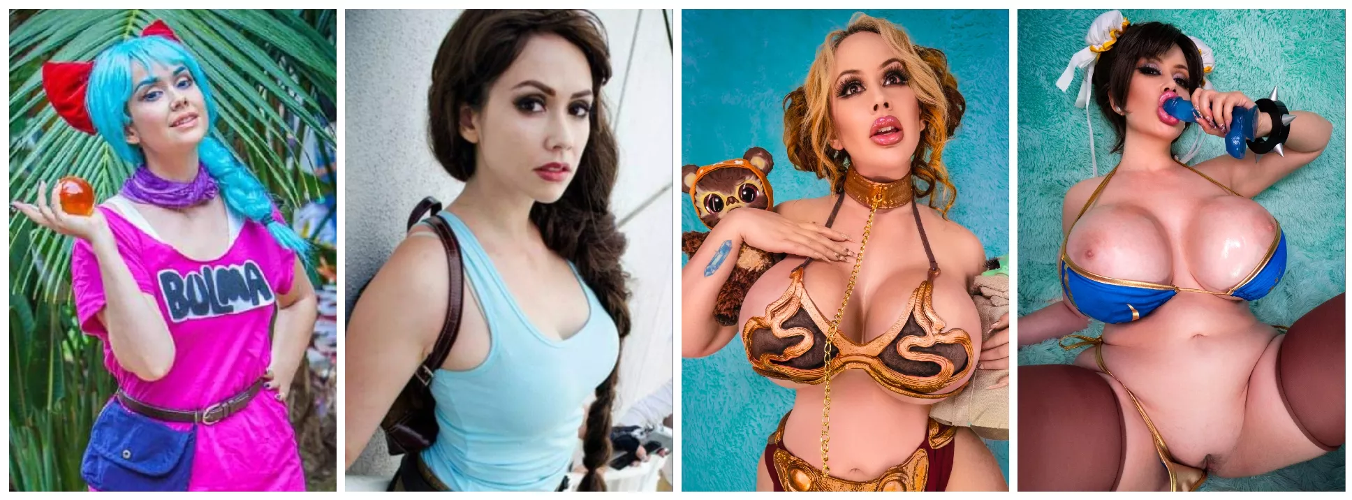 Bimbofication through cosplay