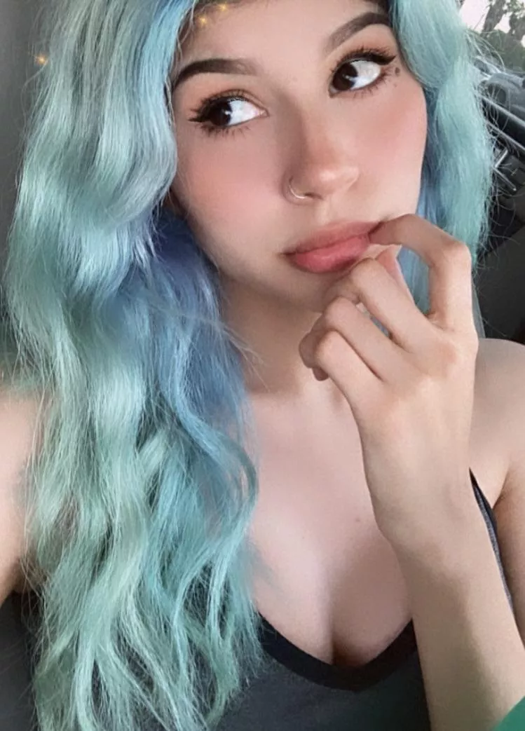 cutest shade of blue hair 🩵