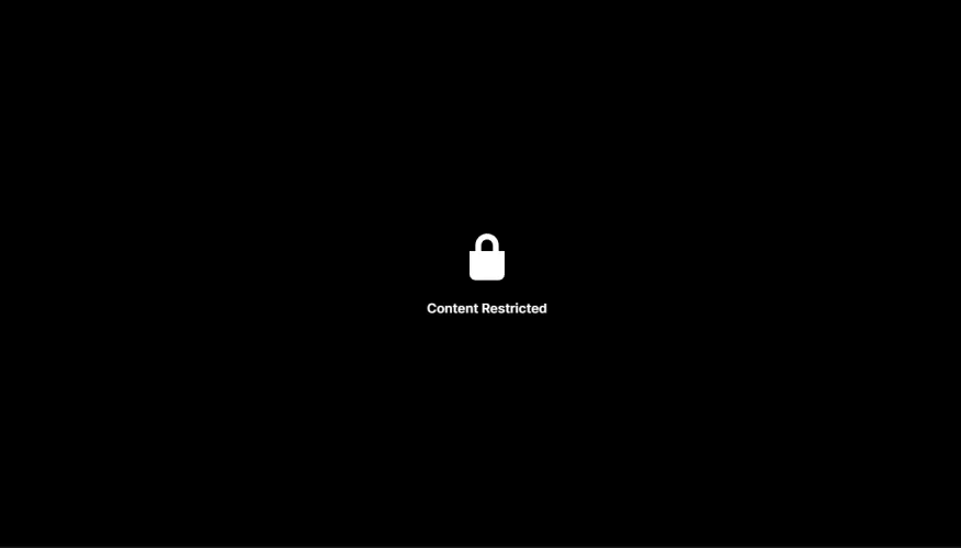 For some time now I've been prevented by Twitch from watching and following just one streamer. Now when I press the button to watch a live stream, a content restricted message appears on a black screen around it.