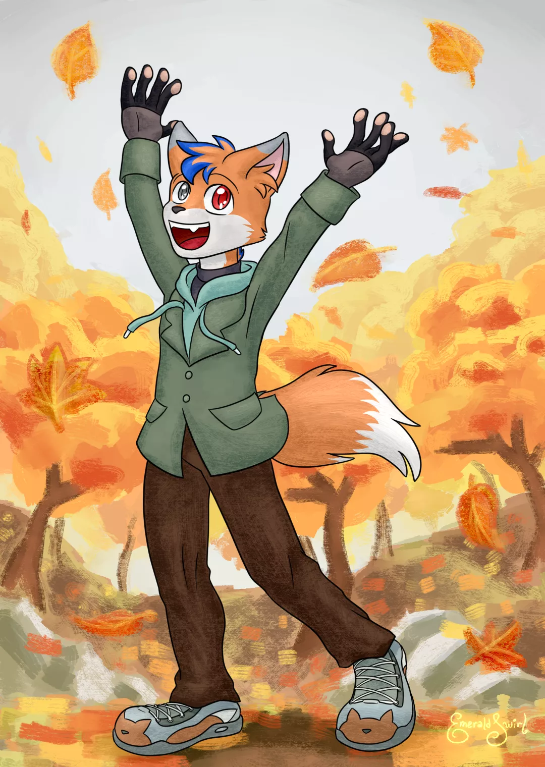 Happy autumn! (Birthday present for KitsunWho)