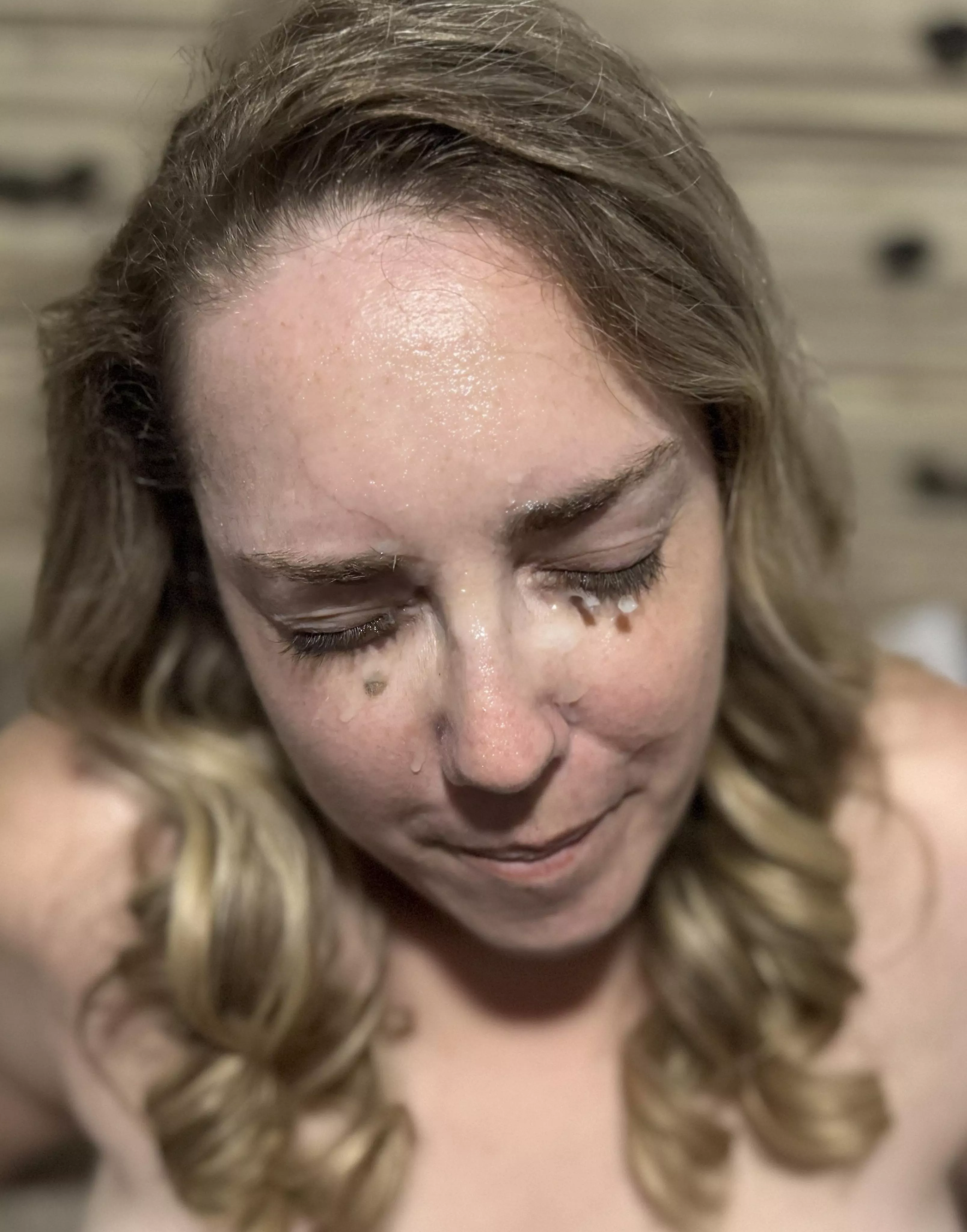 He glued my eyes shut