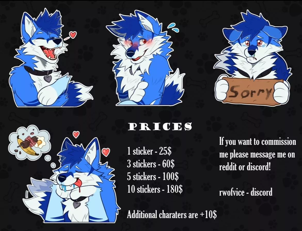 I'm open for sticker commissions again!