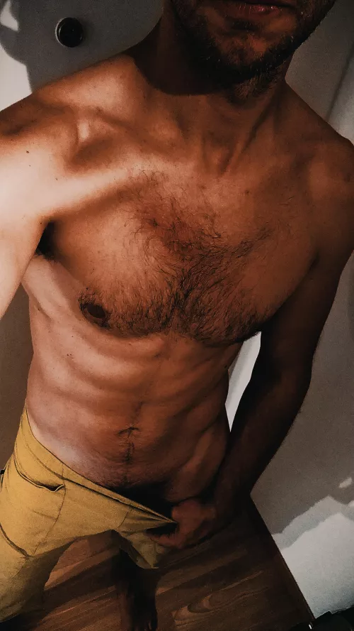 Just a bit proud of my chest.