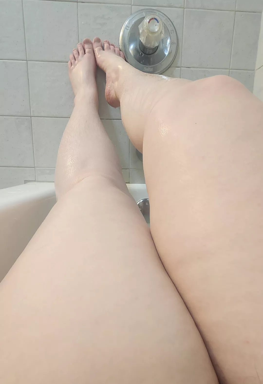 Just relaxing in the tub