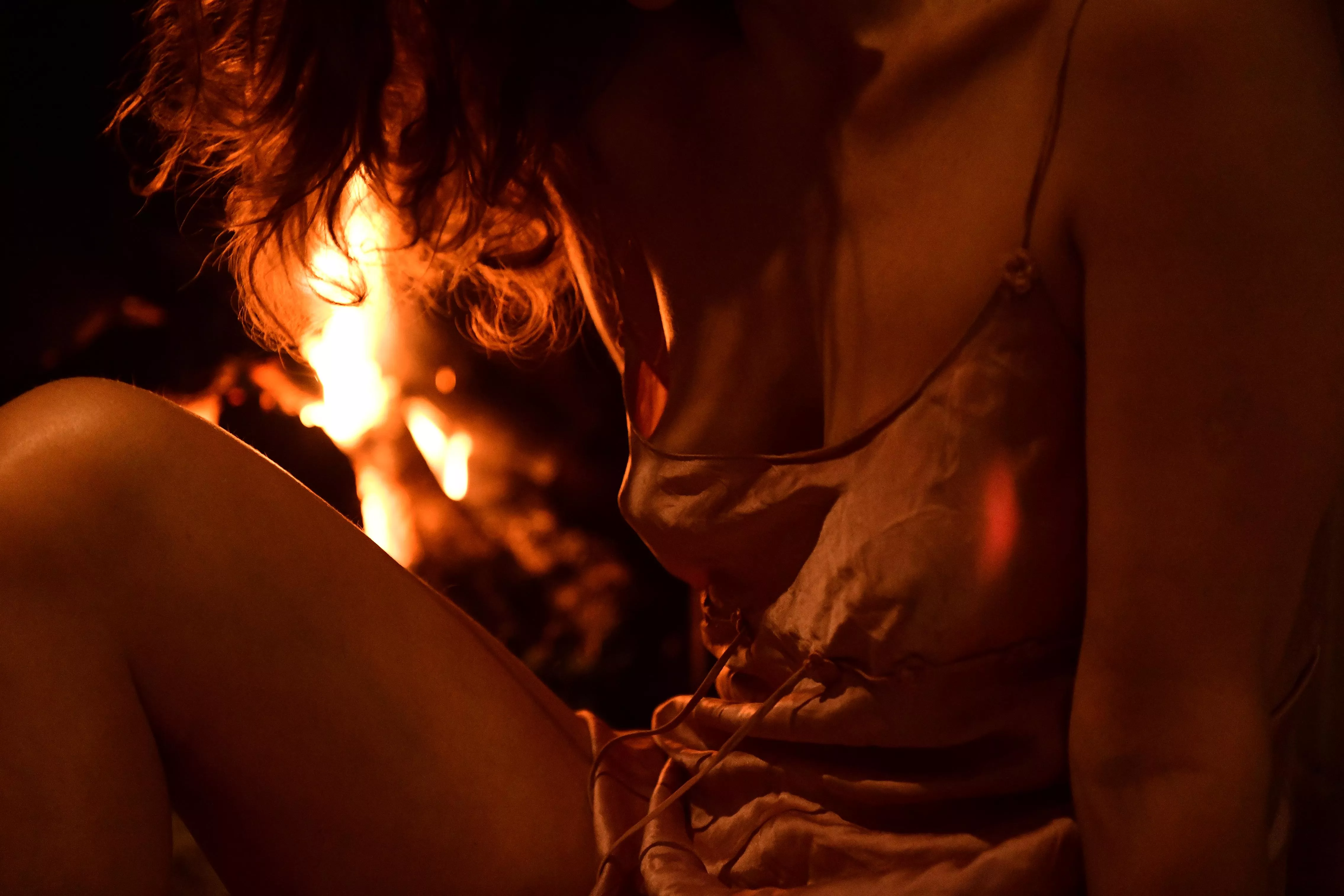 lit by the flames OC