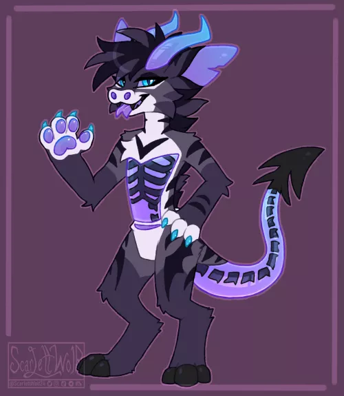 My first ever adopt for sale! 😈💜💙