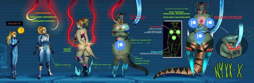 [OC] Mother of Metroids~ (FTF, Monster Girl, Alien TF) by me~