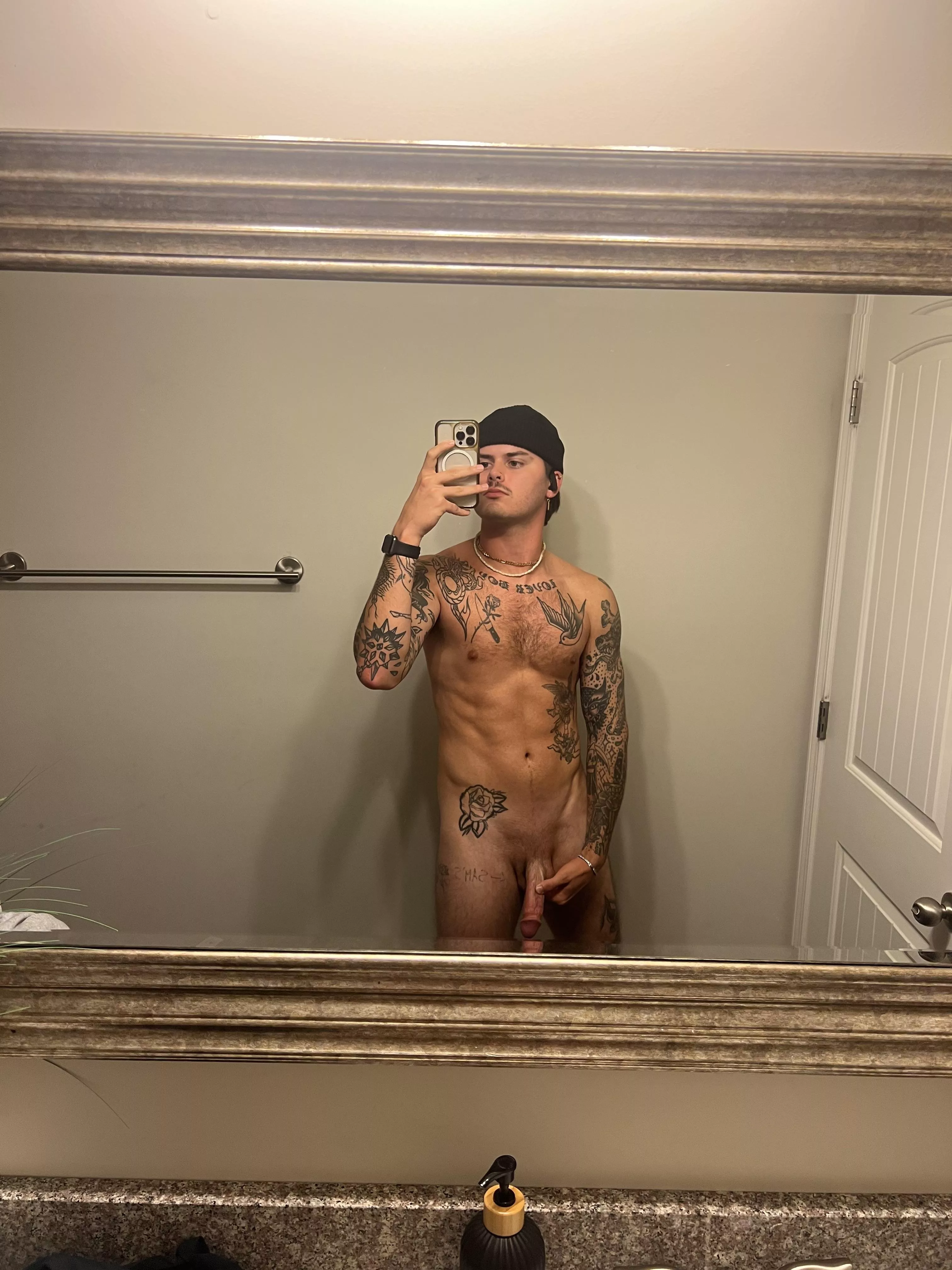 The beanie stays on!