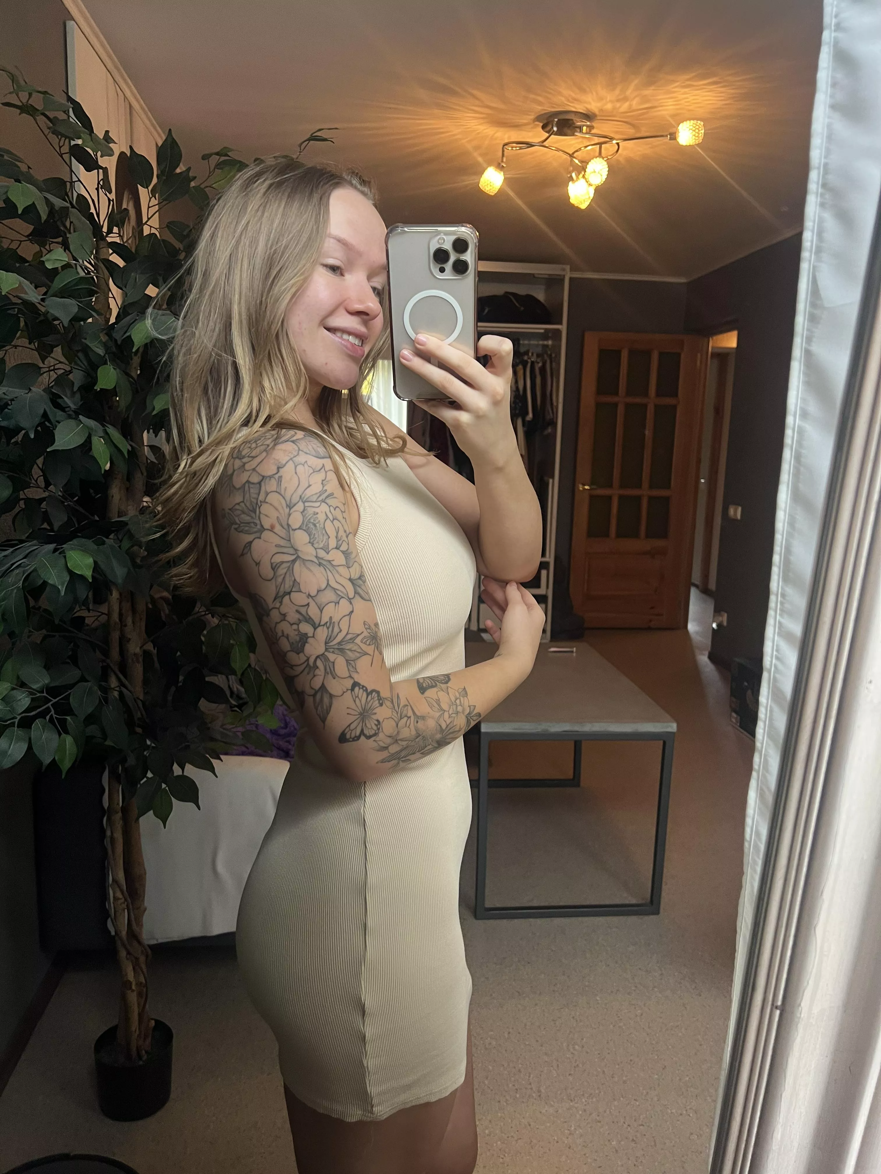 Thoughts on this dress with nothing underneath?