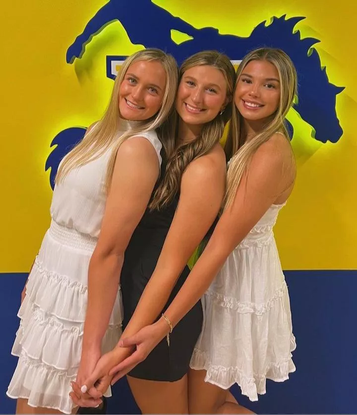 Cute Blondes Holding Hands