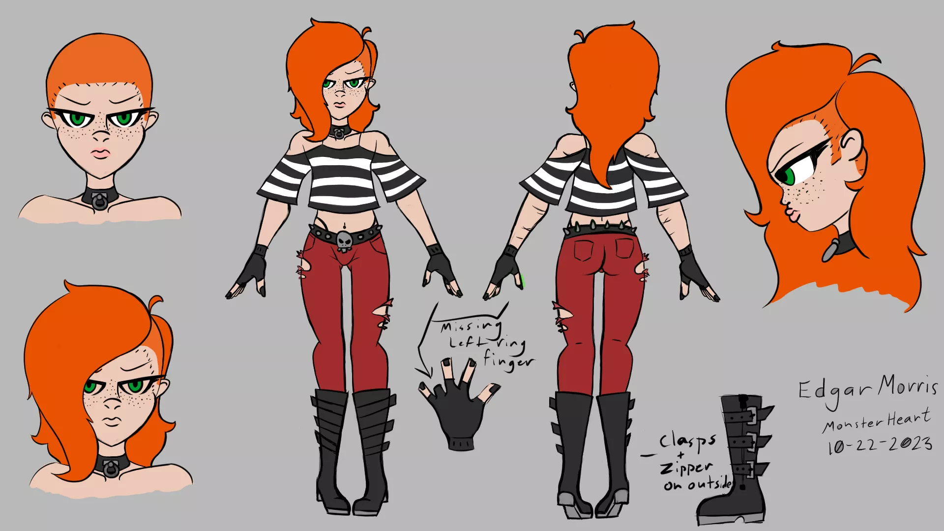 Finally made a ref sheet for my pouty boy, Edgar!