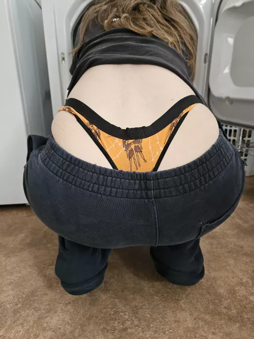 Give me a hand and hoist me by my thong