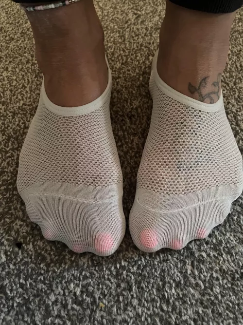 New sock day 😜 wonder how smelly I can get them 🤤