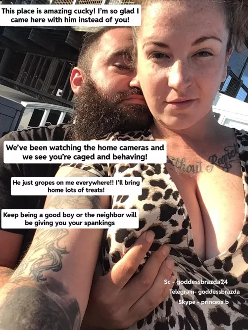 Sorry cucky this titty Tuesday I’m away with my bull