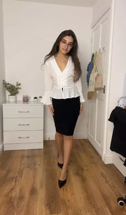 Tiny Temptress at the Office