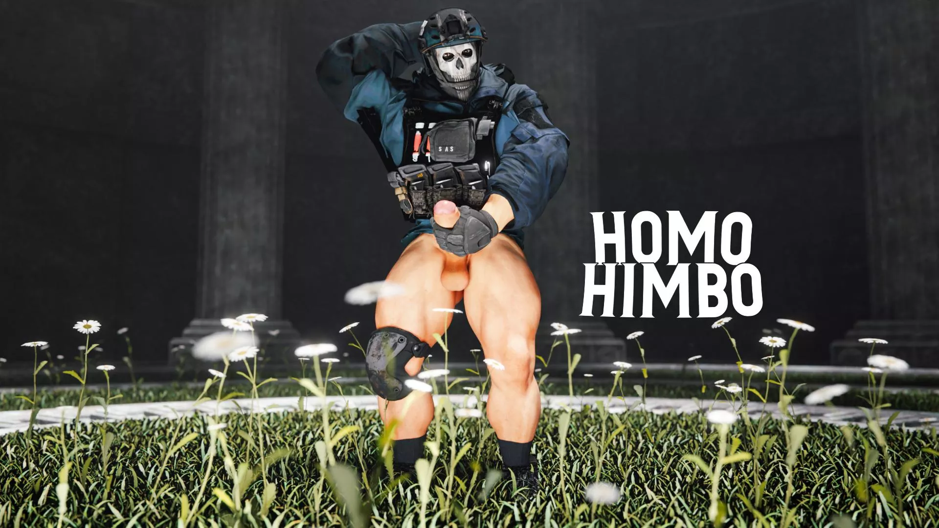 We love Ghost and his big cock 😈 (@HomoHimbo on Twitter to support!)