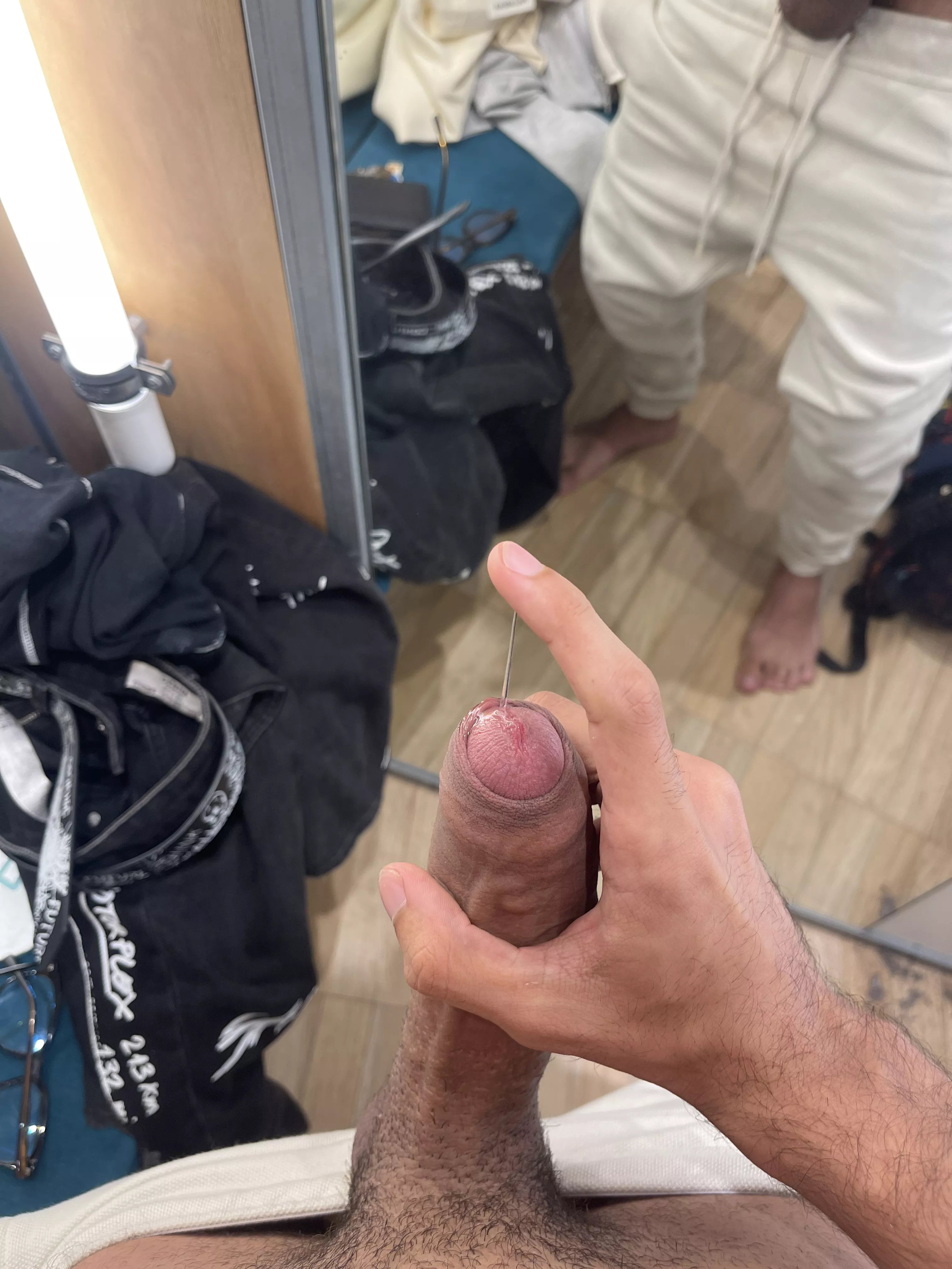 Who is eating daddy's pre cum today?