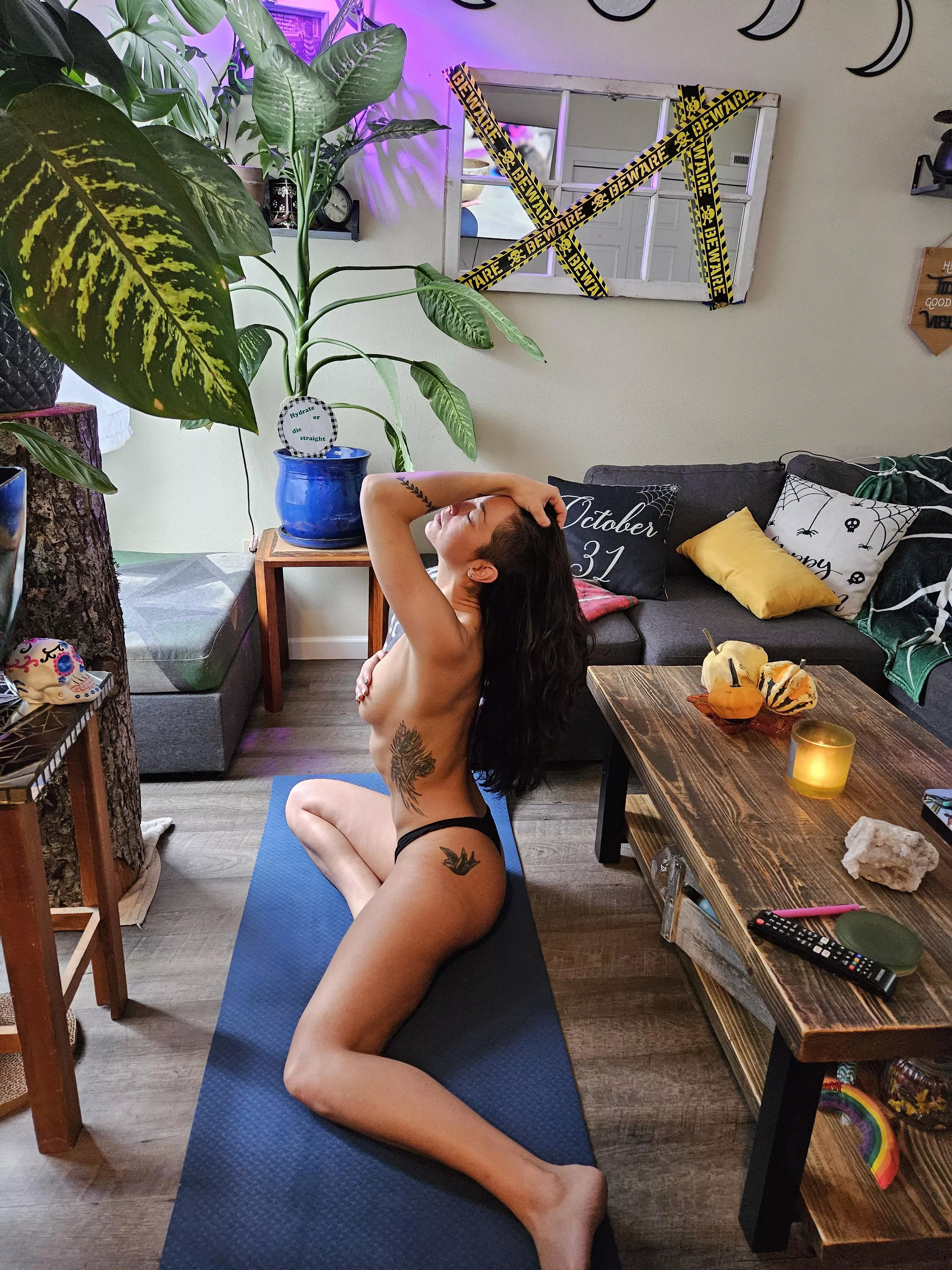 You should see the uncovered version 😉