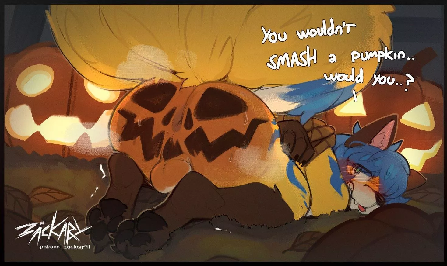 You wouldn’t smash a pumpkin would you? (Zackary911)