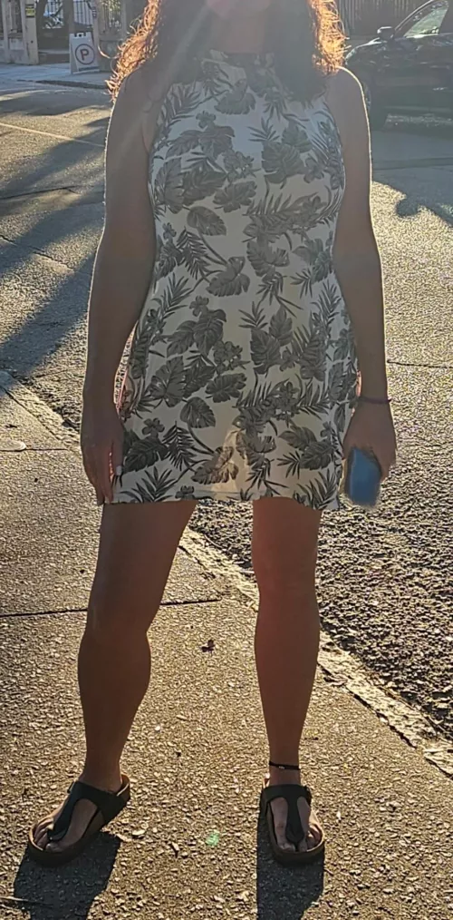 Anyone else like wearing see through dresses with no panties on?