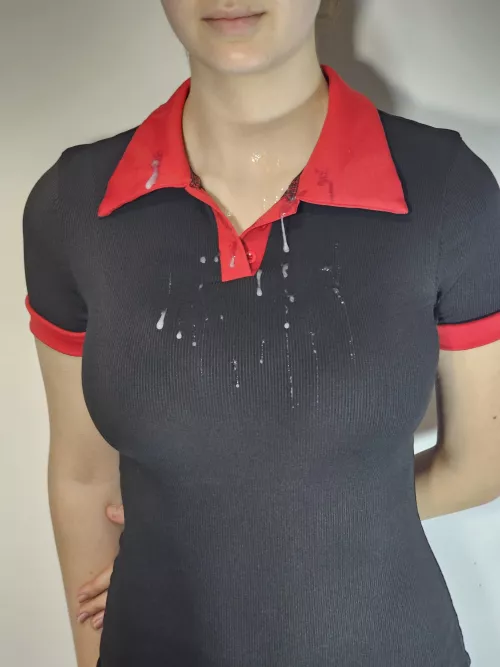 Felt cute after he covered my dress