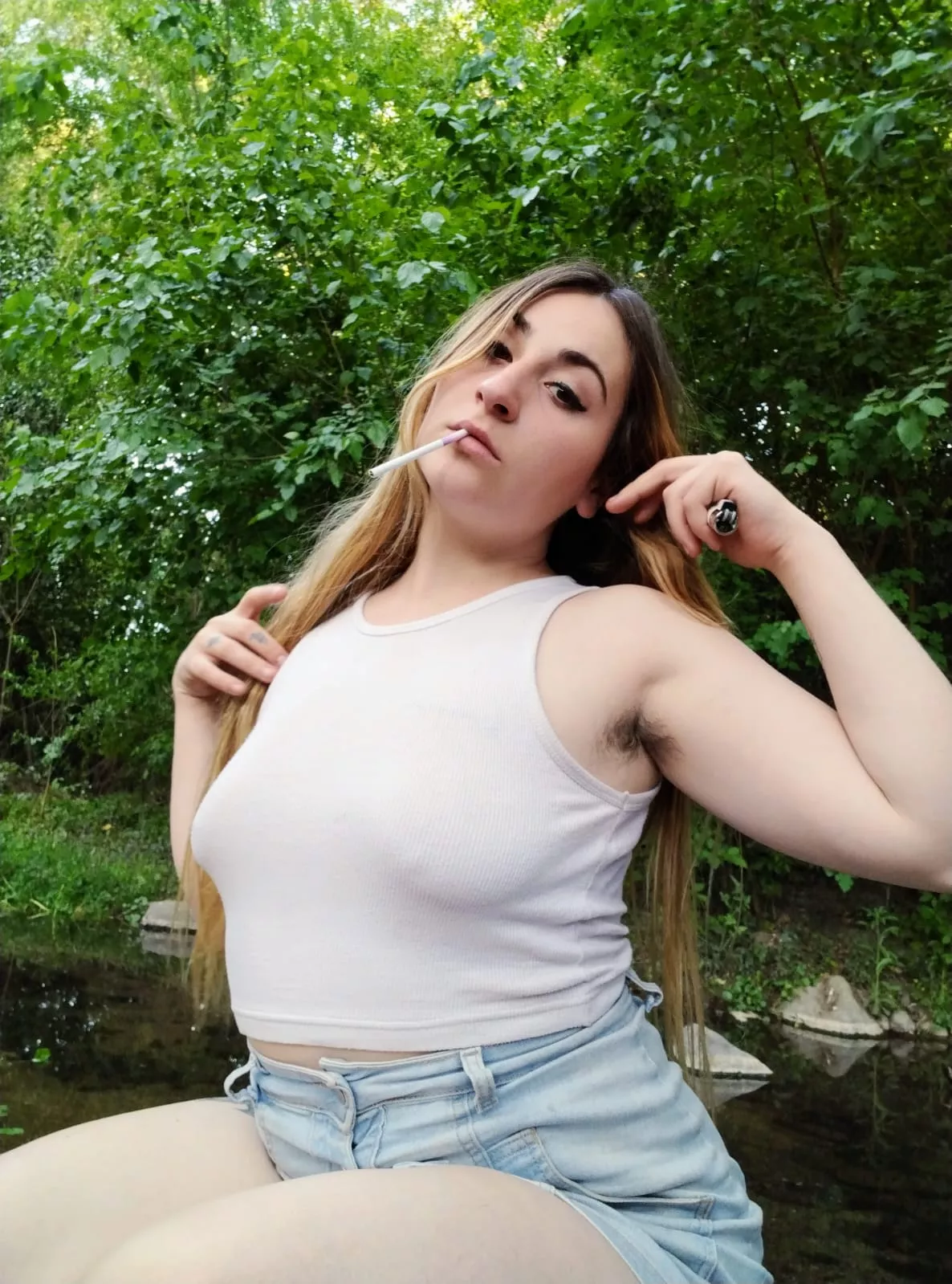 I feel wet between my legs.