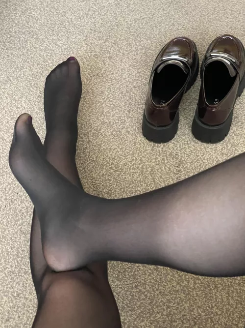 i have to leave the house... but i can always make time for a footjob for you daddy (OC)