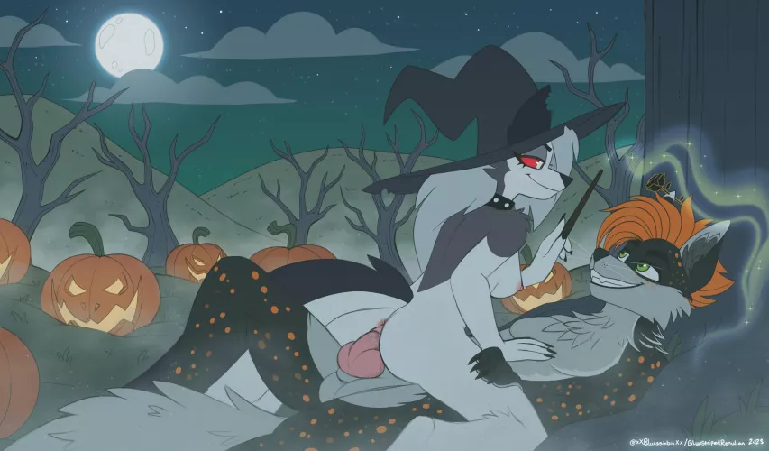 [M/F] Halloween YCH, art by me (xXBluessinbinXx)