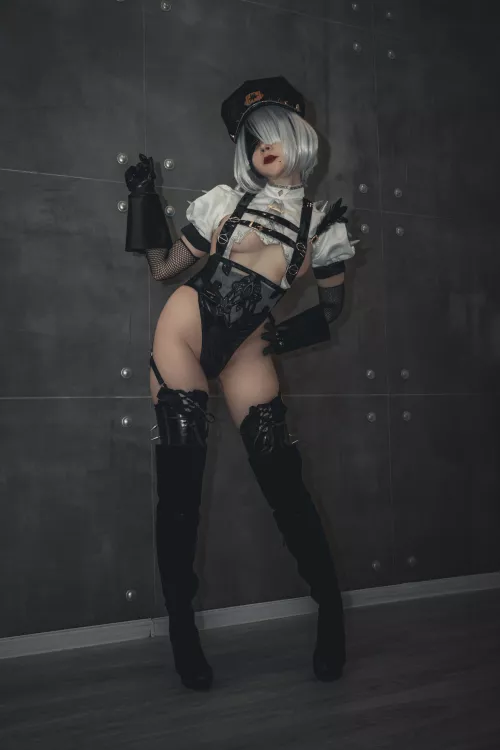 My 2B officer ver. cosplay by MartuSRose & edit: thewprdls_photos