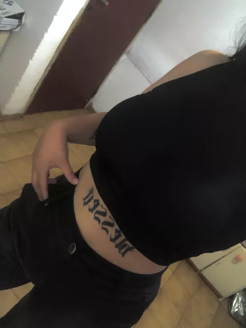 My black leather pants the best combination