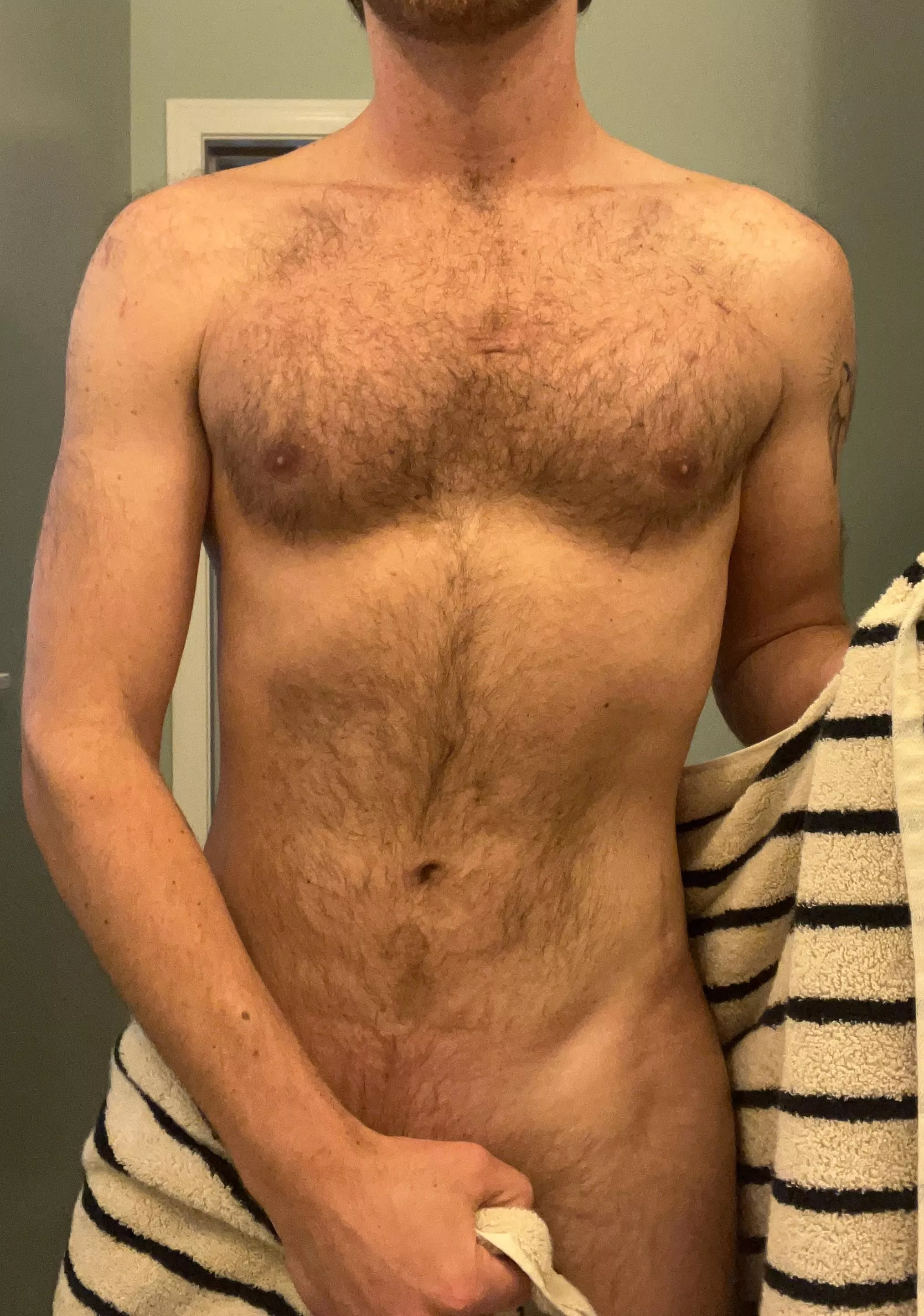 New soft towels after a hard workout