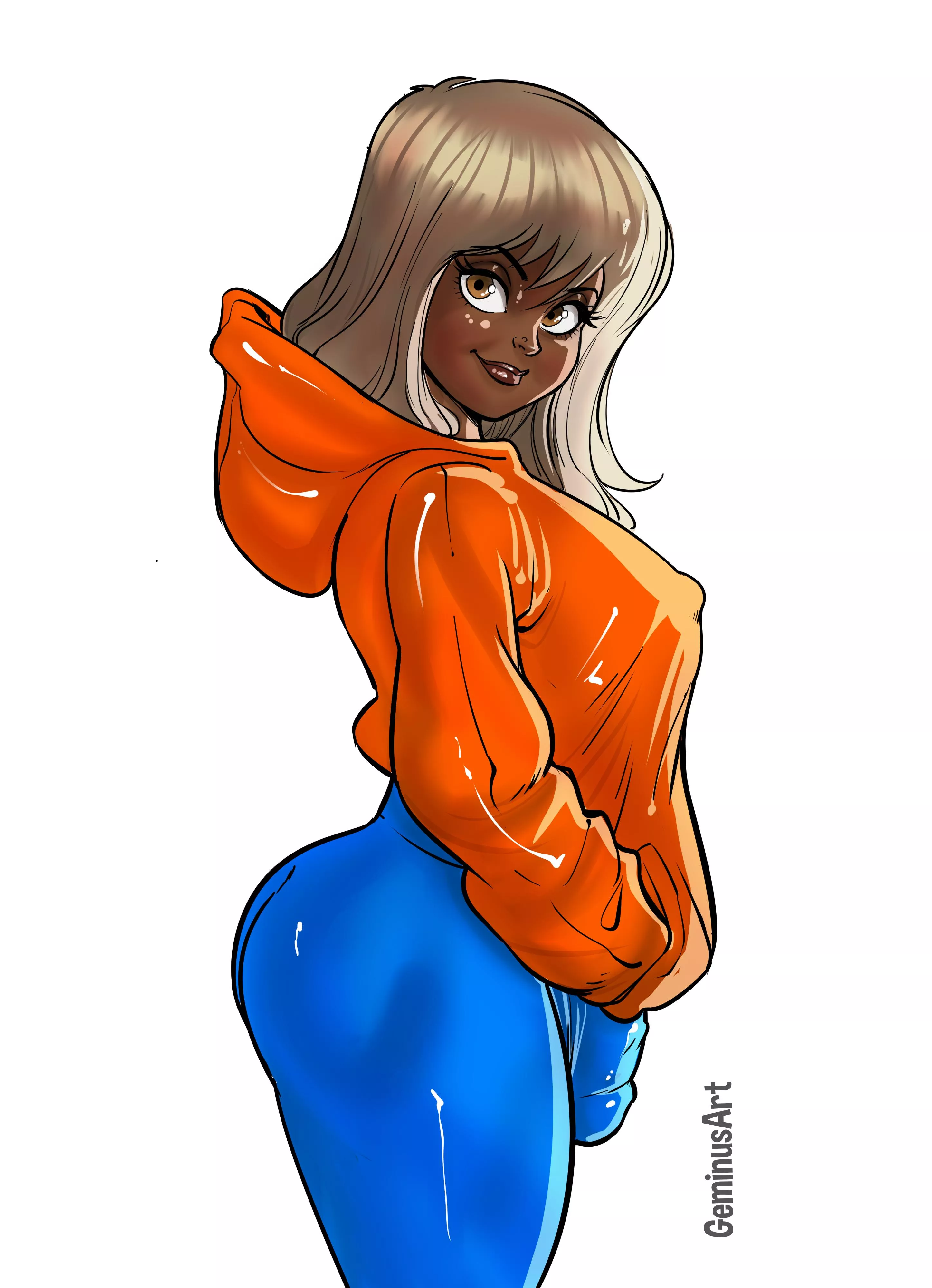 Pretty on orange? (Artist: GeminusArt)