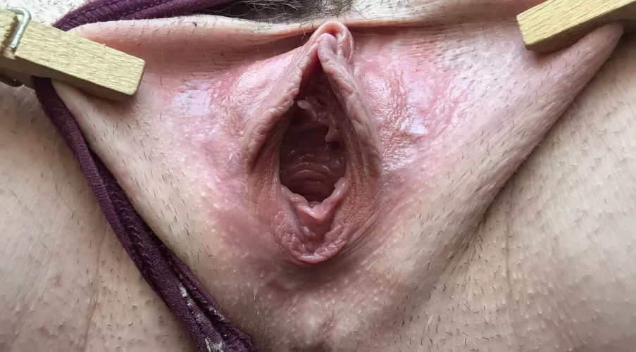 Spread apart with the panties