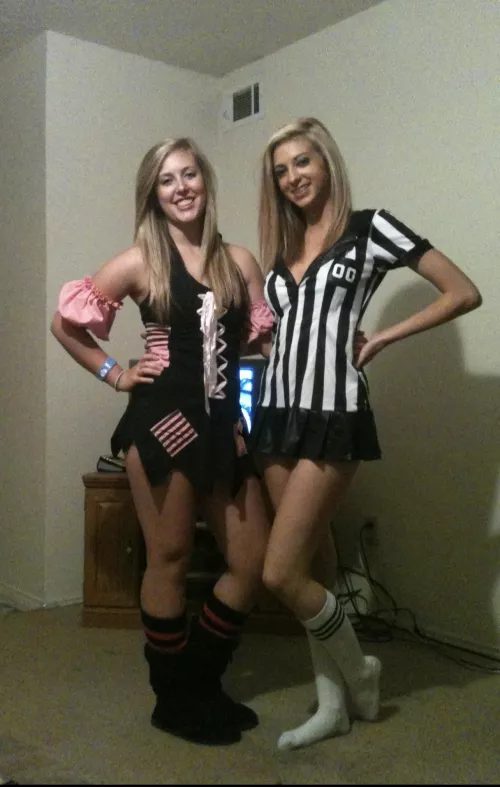 This pirate and ref are down for a good time